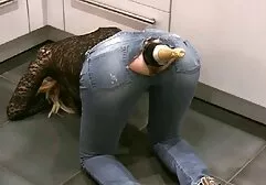 Bbw em preto espartilho czech hunter gay completo dando uma cara bichano